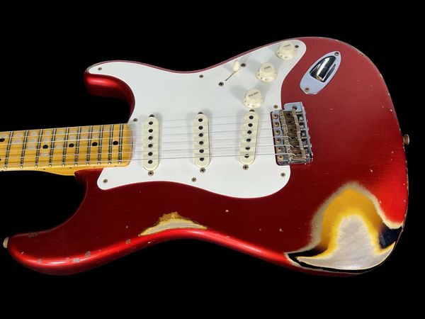 

2022 st 1956 custom shop relic limited edition ca-red/2tsb electric guitar