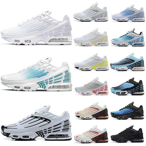 

tuned tn plus 3 running shoes mens womens crimson red volt triple white grey light bone yellow triple black leather men women outdoor sports, White;red