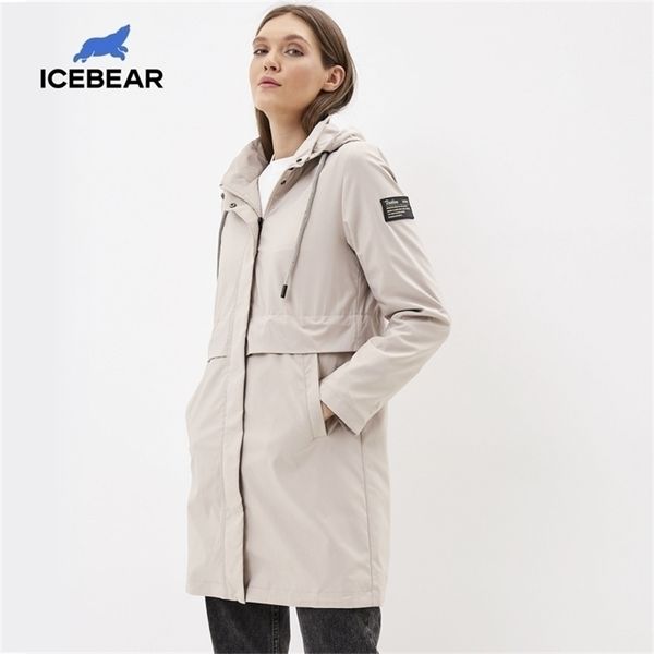 

fashionable windbreaker highquality trench coat with a hood womens spring clothing gwf20017i y201012, Tan;black