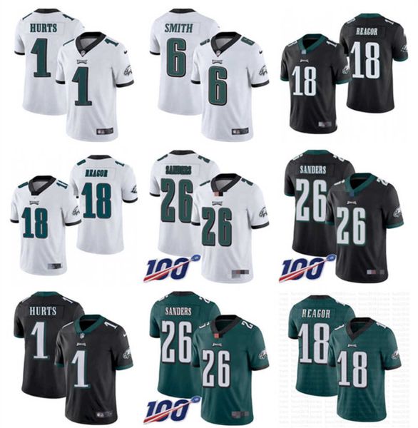 

football jersey philadelphia''eagles''20 brian dawkins 6 devonta smith 1 jalen hurts 62 jason kelce 26 miles sanders 91, Black;red