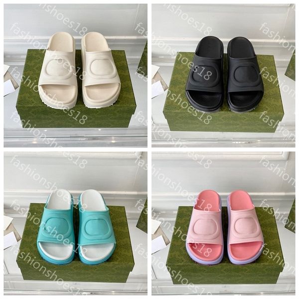 

designer slipper luxury men women sandals brand slides fashion slippers lady slide thick bottom design casual shoes sneakers by brand, Black