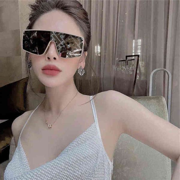 

f's new one piece mask sunglass chen ruoxian's same sunglass ffm0076, White;black