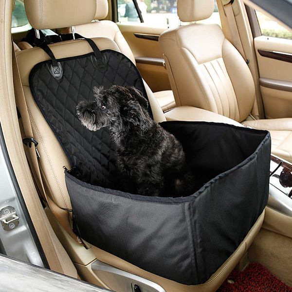 Capa de assento para cães de estimação 2 em 1 protetor de carro transportador à prova d'água cesta de assento rede para cães no carro