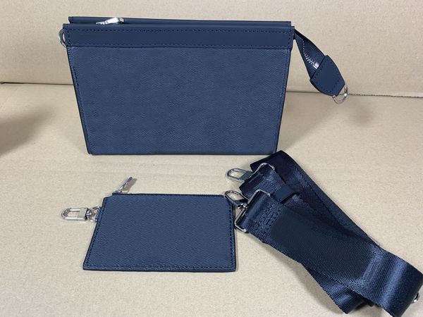 

2022 fashion handbags men leather two piece set messenger bags luxury shoulder bag designer handbag man's bag
