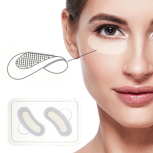 Micro-agulha olho de olho máscara de cosméticos coreanos para cuidados com a pele de face Microneedle Patch para testa linhas finas Remover rugas