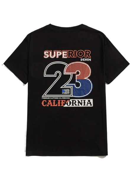 

romwe guys letter graphic tee u7uz#, White;black