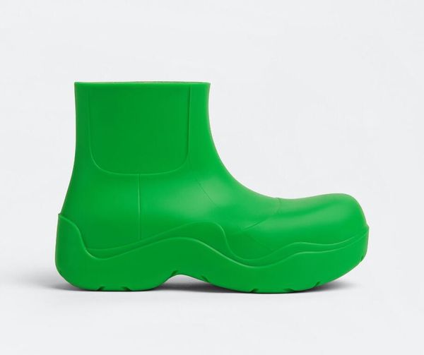 

puddle ankle boot designer new fashion womens rubber boots light waterproof rainboots oversized booties candy color shoes size 35-40, Black