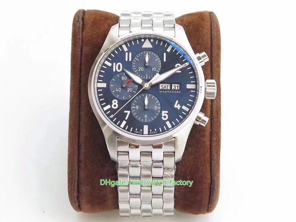 

selling super quality watches 6 style 46mm pilot gun iw371815 iw500916 calendar cal.51111 movement mechanical automatic mens watch men', Slivery;brown