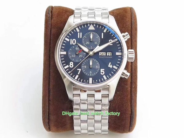 Hot selling Super Quality Watches 6 Estilo 46mm Piloto Top Gun IW371815 IW500916 Calendário Cal.51111 Movimento Mecânico Mãos Automático Assistir relógios de pulso dos homens