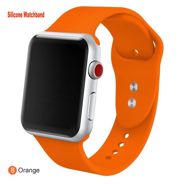 Silicon Fashion Design Straps Smartwatch para Apple Watch Band 7 6 5 4 3 2 Se elástica tira retrátil 38mm 40mm 42mm 44mm 41mm 45mm Bandas de relógio