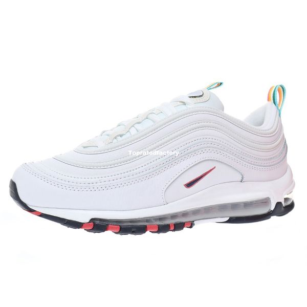 

97s rainbow sports shoe for men sport shoes mens sneakers women sneaker womens trainers dm2824-100, White;red