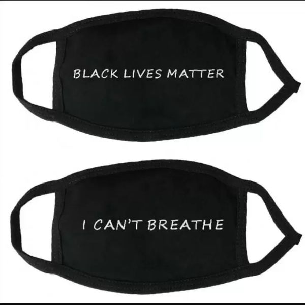 Hochwertige „Ich kann nicht atmen“-Gesichtsmasken, waschbare Baumwollmasken, Black Lives Matter-Masken, Modedesigner-Maske für Erwachsene FY9126