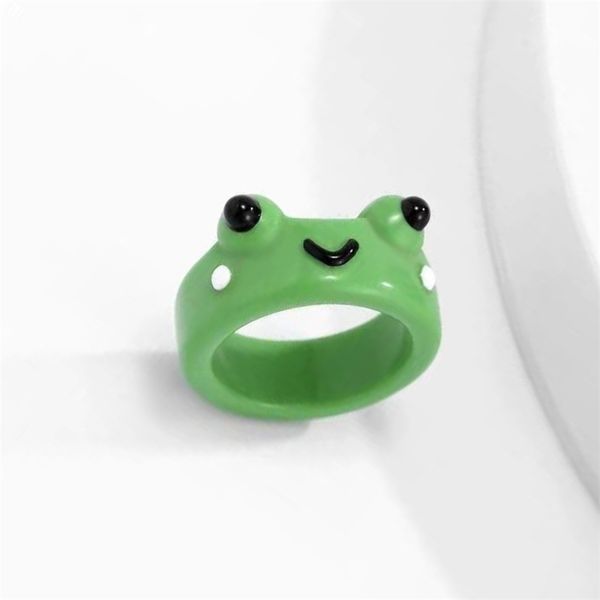 

cute smile frog rings for women girls funny personality wholesale cartoon animal chicken frog ring fashion jewelry gifts 220728, Slivery;golden