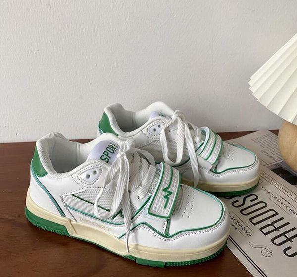 

women white sneakers high ladies students fashion casual shoes woman 2022 new lace-up platform sports footwear