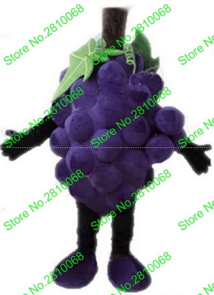 Fato de boneca de mascote Faça EVA Material Uvas Super Grape Mascot Trajes Crayon Dos Desenhos Animados Vestuário Festa de Aniversário Masquerade 939