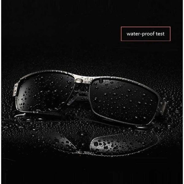 

luxury men's polarized sunglasses for men driving fishing sun glasses man metal vintage shades male goggles anti- uv400, White;black