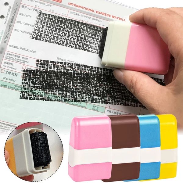 

household sundries privacy seal roller type security stamp roller cover eliminator portable self-inking identity theft protection