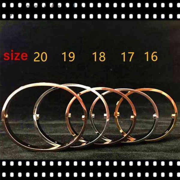

factory outlet carti er 316l stainless steel bracelet bangle color diamond bracelet with screwdriver and original box screw never lose love, Silver
