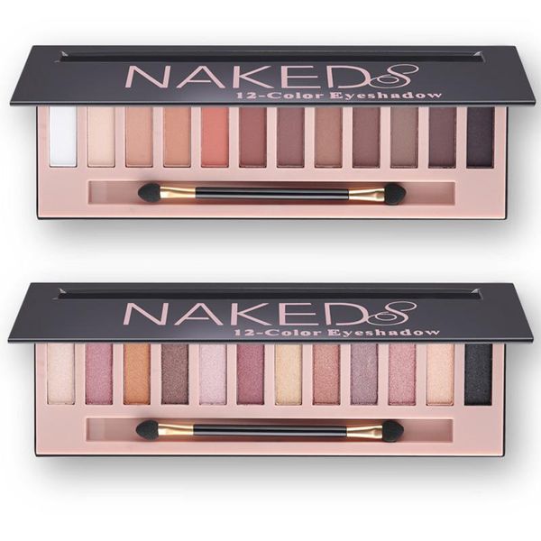 Тени для век 2022 Косметический макияж с блестками Shimmer Matte Palette Make Up 12 Colors Eyeshadow Nudes