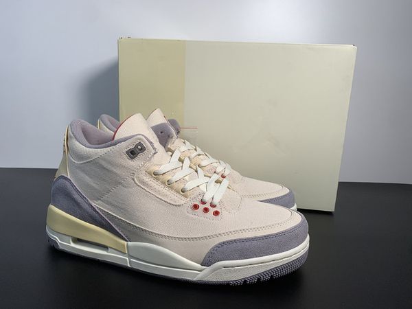 

shoes mens jumpman 3s iii muslin shoe sports sneakers color university red-cement grey-sail fast size 36-47.5, White;red
