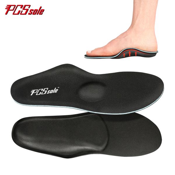 PCSsole palmilhas ortopédicas para os pés fascite plantar plascite suporte de arco de pé plano palmilha de aumento de altura para homens e mulheres 220610