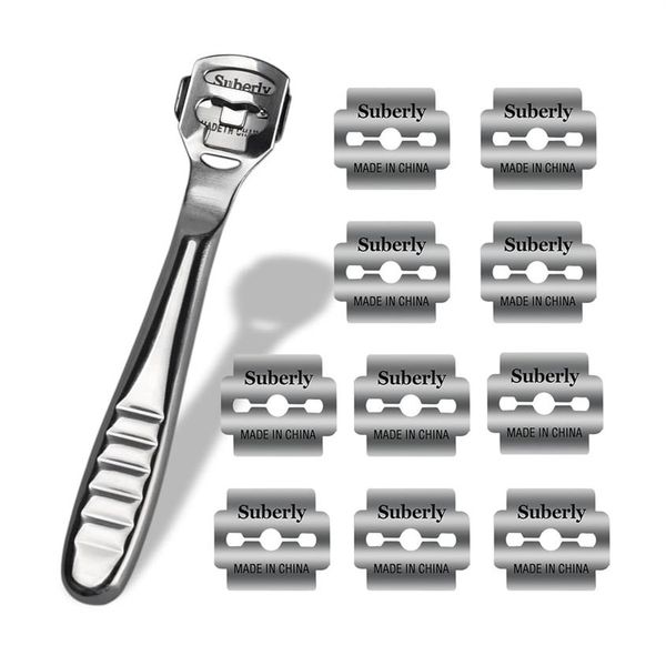 

hand foot file care corn cuticle remover shaver blade smooth feet pedicure callus skin remover care tool 10pcs shaving blades275x