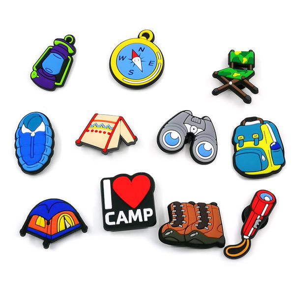 

camping style croc charms fashion love shoe accessories for decorations charms pvc soft shoes charm ornaments buckles, White;pink