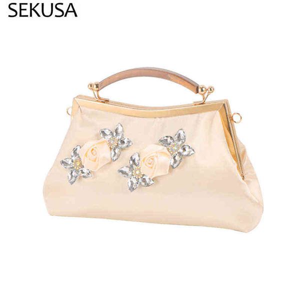 

evening bags evening bag flower wedding bags for bride purse and handbags wedding party day clutches all match colorful 220321