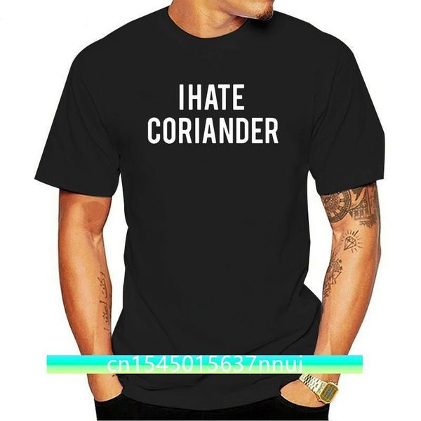 

i hate coriander tagless tee tshirt 220702, White;black
