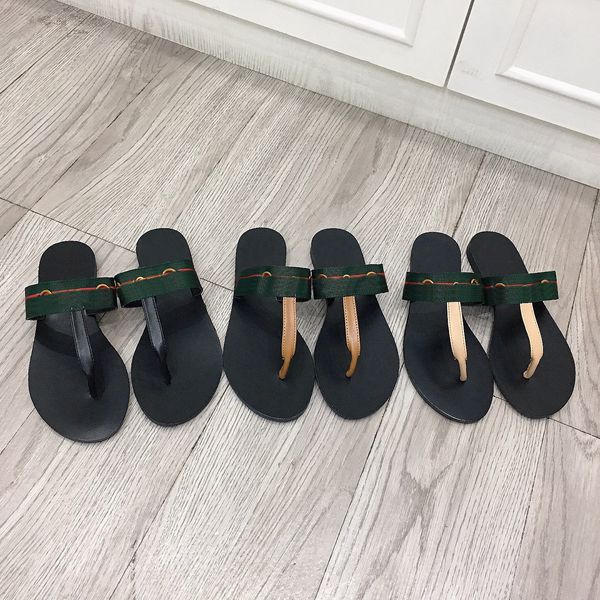 

g designers buckle belt beach women's summer flip flop slippers brand leather slipper slide outdoor rubber casual sport shoe slipper fl, Black
