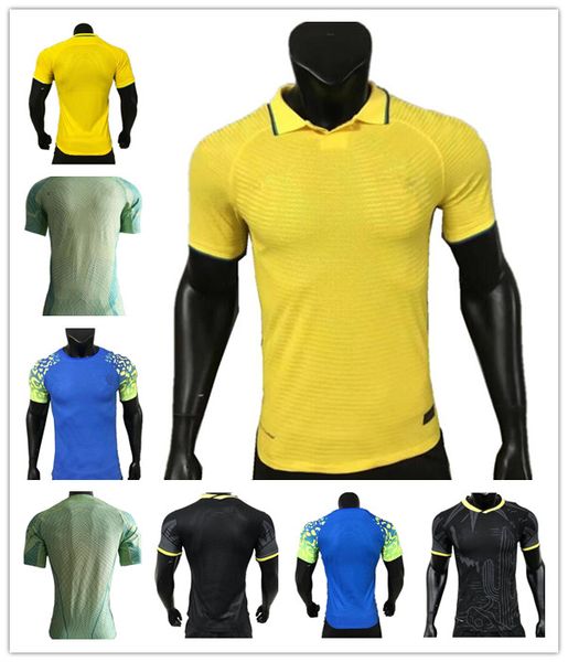 

2022 g.jesus neymar soccer jerseys player version vinicius jr. casemiro p.coutinho t.silva football shirts pele r9 ronaldinho jersey nationa, Black;gray