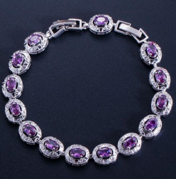 

new zircon bracelet women's birthday chain gift crystal bracelet, Black