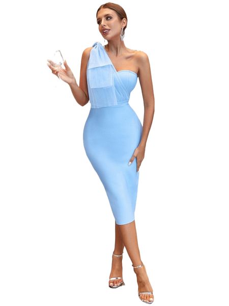 

adyce one shoulder split back bodycon bandage dress k3ik#, Black;gray