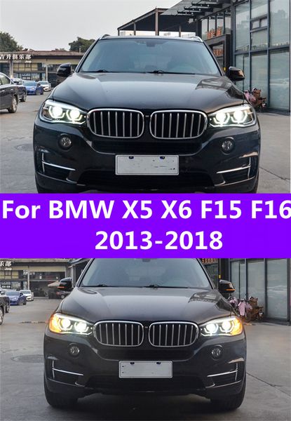 

head lamp for bmw x5 x6 f15 f16 led headlight assembly 2013-20 18 f85 led headlights daytime running light turn signal