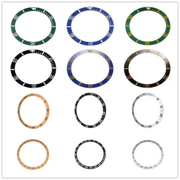 

38 42 46mm ceramic bezel insert for 40mm mens watch es replace accessories face inserts different models 220617