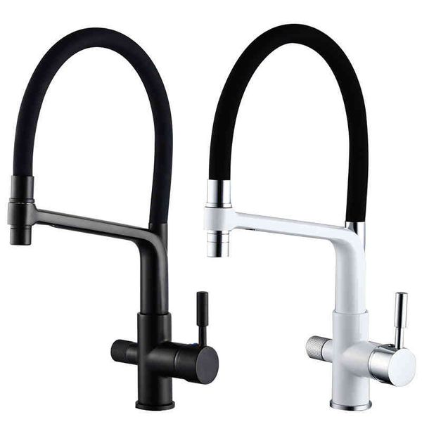 

kitchen faucets all copper and cold sink faucet with pure water washing vegetable basin dual-purpose rotatable direct drinking a4t5