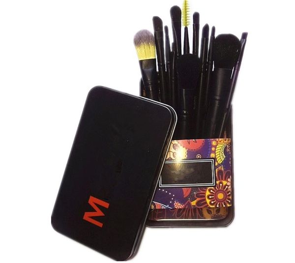 pennelli per trucco di marca 12Pcs Soft New Professional Cosmetic Make Up Brush Tool Kit imposta la nave libera