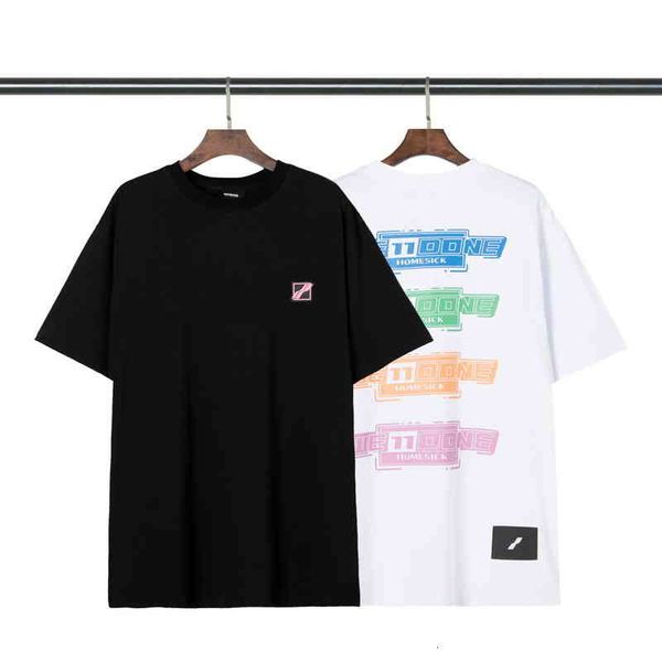 

men's t-shirts spring and summer off colorful round neck pullover short sleeve unisex, White;black