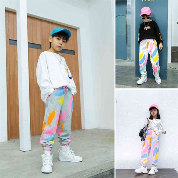 

children's pants for girls colorful children's pants spring autumn sweatpants for girl teenage clothes for girls 210412, Blue