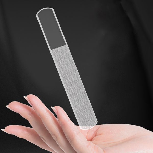Lime per lima per unghie 1Pc Lime per nanometri in vetro di cristallo per dispositivo per pedicure per manicure Lucidatura Strumenti per lucidatura Strumenti per nail art