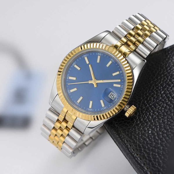 

quality 2813 movement mens automatic gold watch dress stainless steel sapphire waterproof luminous couples style classic wristwatches, Slivery;brown