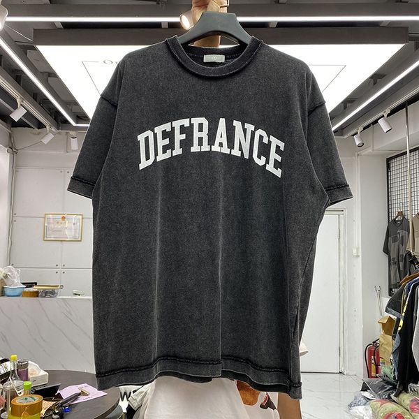 

washed t shirt men women quality vintage short sleeves t-shirts tee, Black;brown