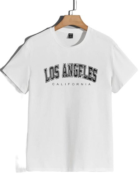 

men letter graphic tee y8wz#, White;black