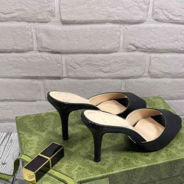 

2022 high heel slippers for women in spring, Black