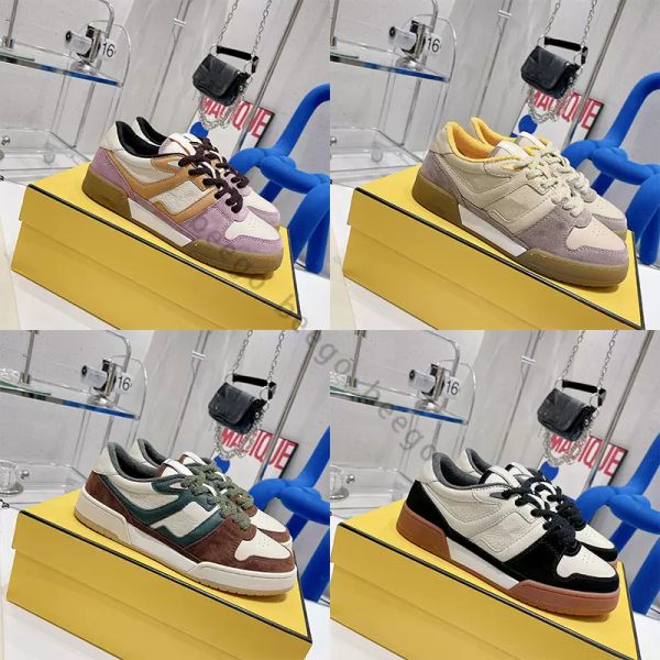 

ff luxury match compact casual shoes design sneaker vintage suede beige shock absorbing material pink low shoe outdoor sneakers sneaker plat, Black