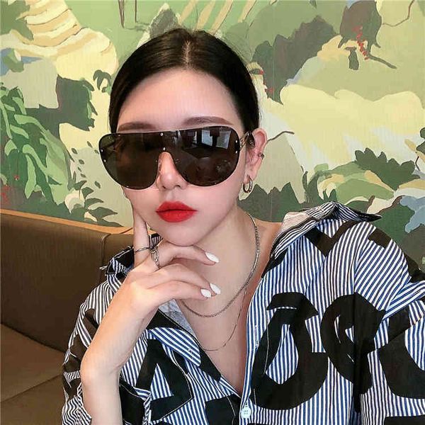 

sunglasses renren brand fashion goggles super cool large frame sunglasses same concave sunglasse fnaq, White;black