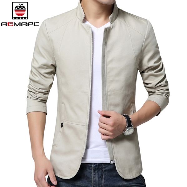 Aemape ünlü marka iş blazer erkek ceketler rahat moda erkek takım elbise pamuk katlar ince fit rüzgarlık ceket adam üstleri erkek 220808