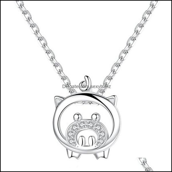 Anhänger Halsketten Nette Schwein Halskette Für Frauen Schöne Tier Hals Kette Chocker Schmuck Party Geburtstag Geschenke Sexyhanz Dhfb0