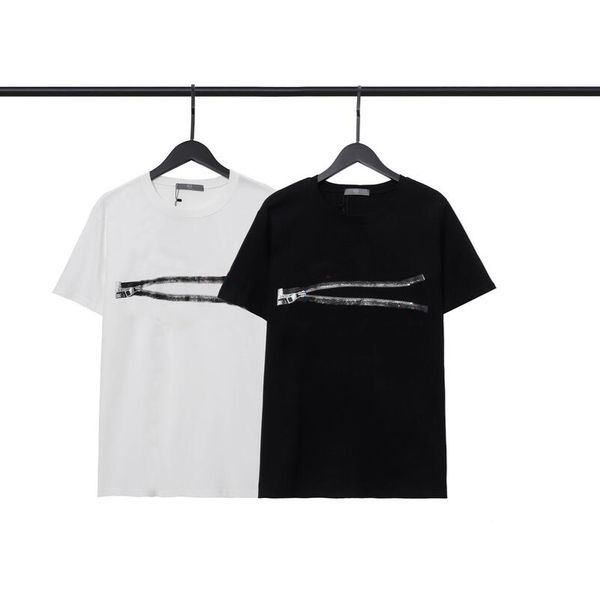 

fashionwomes designer t shirt polo tshirt men t-shirts for men spring shirts letter outfit luxurys double sand pure cotton fabric women summ, White
