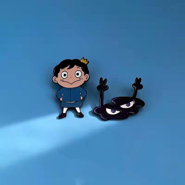 

japan anime ranking of kings enamel pin cartoon prince bojji kage metal brooch pin badge on backpack clothes jewelry accessories, Blue